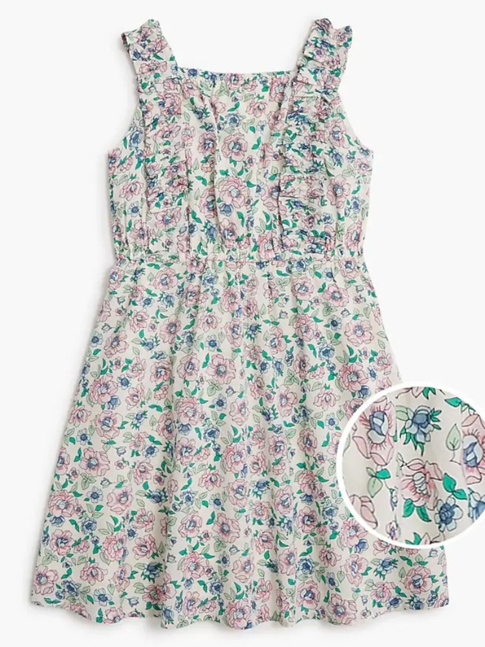 CREW CUTS | Girls' Floral Ruffle Strap Dress | Size 3T